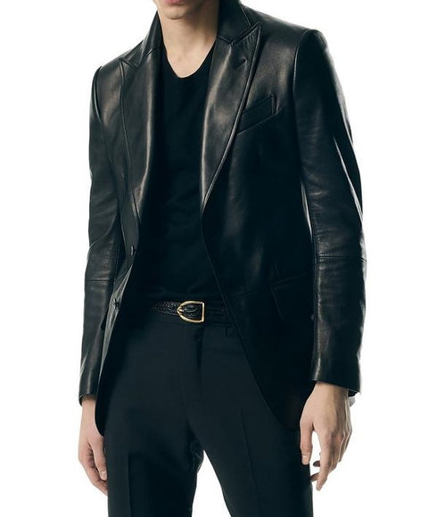 Aryan Lightweight Premium Genuine Leather Blazer Jacket for Men